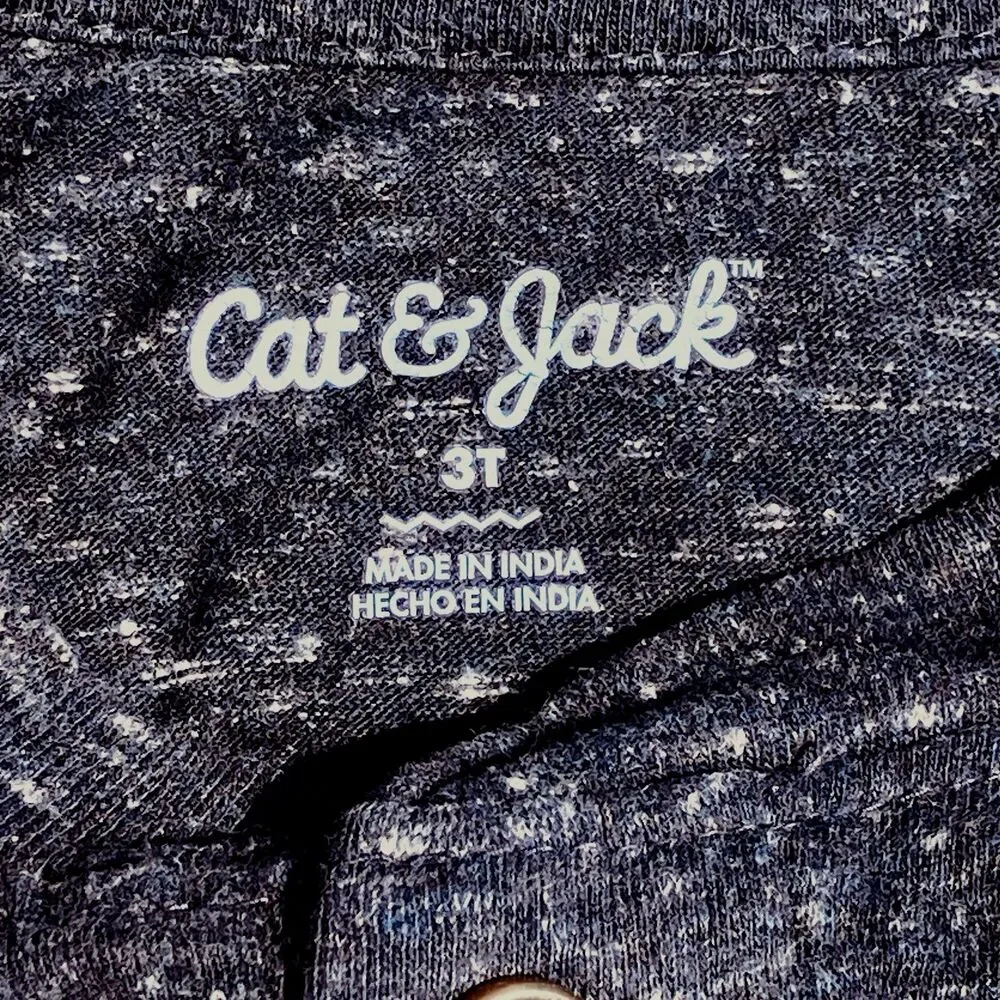 Toddler Shirts Sweat Pants Set Cat & Jack 2T 3T Henley Heather Short Sl Lion